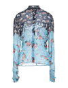 【送料無料】 ディースクエアード レディース シャツ トップス Floral shirts & blouses Azure