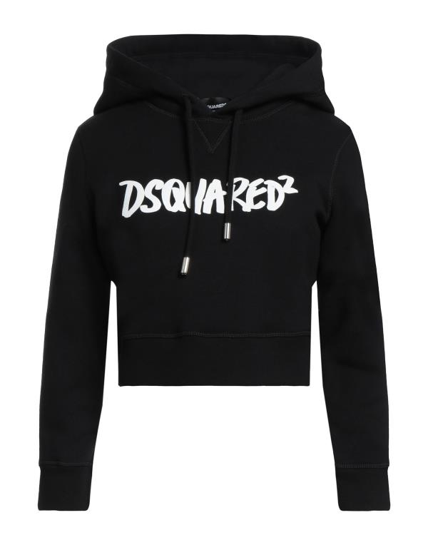 【送料無料】 ディースクエアード レディース パーカー・スウェット フーディー アウター Hooded sweatshirt Black