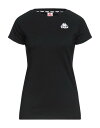  カッパ レディース Tシャツ トップス T-shirt Black