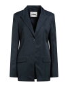 【送料無料】 ジル・サンダー レディース ジャケット・ブルゾン ブレザー アウター Blazer Slate blue