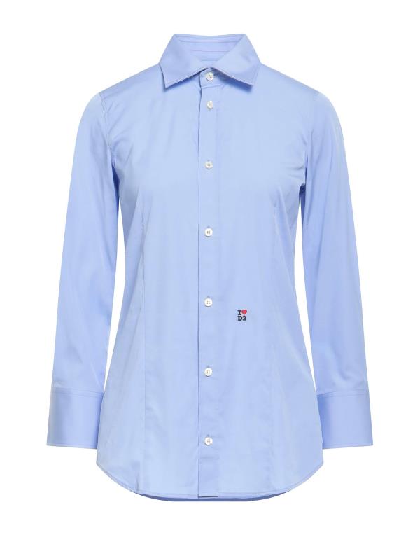 ̵ ǥ ǥ  ȥåץ Solid color shirts &blouses Sky blue