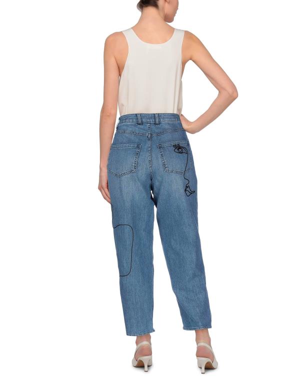 【送料無料】 モスキーノ レディース デニムパンツ ジーンズ ボトムス Denim pants Blue