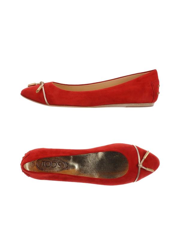 【送料無料】 トッズ レディース ベルト アクセサリー Ballet flats Red