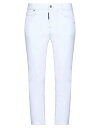 ディースクエアード ジーンズ レディース 【送料無料】 ディースクエアード レディース デニムパンツ ボトムス Cropped jeans White