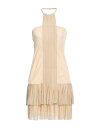  ピンコ レディース ワンピース トップス Short dress Beige