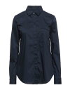 【送料無料】 ピューテリー レディース シャツ トップス Solid color shirts blouses Midnight blue