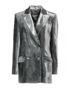 【送料無料】 アルベルタ フェレッティ レディース ジャケット・ブルゾン ブレザー アウター Blazer Silver