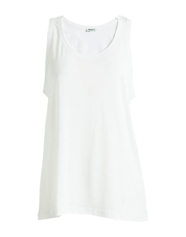 【送料無料】 ケンゾー レディース タンクトップ トップス Tank top White