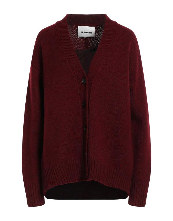 【送料無料】 ジル・サンダー レディース カーディガン アウター Cardigan Burgundy