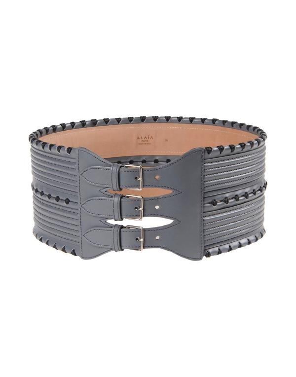 【送料無料】 アライア レディース ベルト アクセサリー High-waist belt Grey