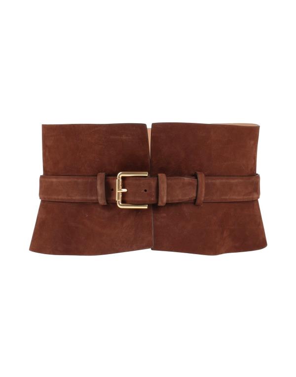 マックス マーラ 【送料無料】 マックスマーラ レディース ベルト アクセサリー High-waist belt Brown