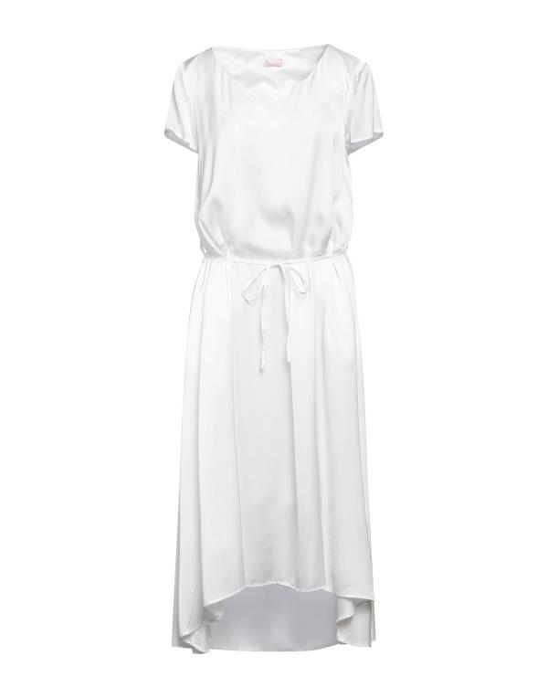 【送料無料】 ロッソピューロ レディース ワンピース トップス Midi dress White