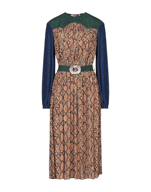  マニラグレース レディース ワンピース トップス Midi dress Brown