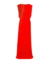 【送料無料】 ランバン レディース ワンピース トップス Long dress Red