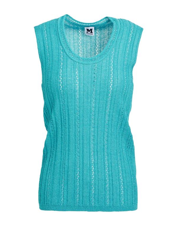 【送料無料】 エム ミッソーニ レディース ニット・セーター アウター Sleeveless sweater Azure