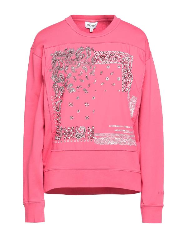 【送料無料】 ケンゾー レディース パーカー・スウェット アウター Sweatshirt Fuchsia