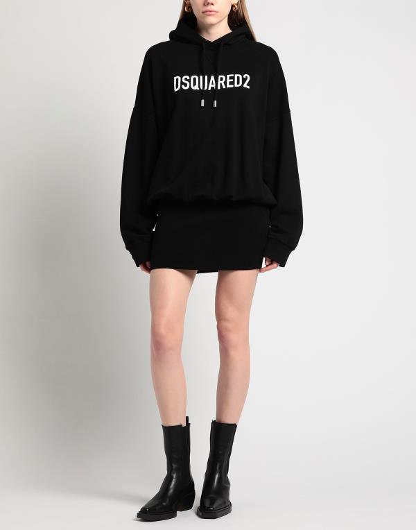 【送料無料】 ディースクエアード レディース ワンピース トップス Short dress Black