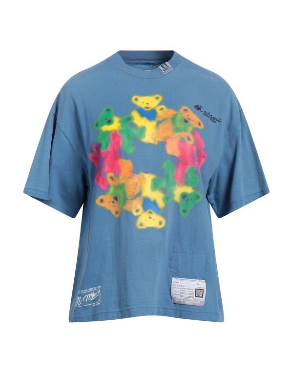 【送料無料】 ミハラ ヤスヒロ レディース Tシャツ トップス T-shirt Pastel blueのサムネイル