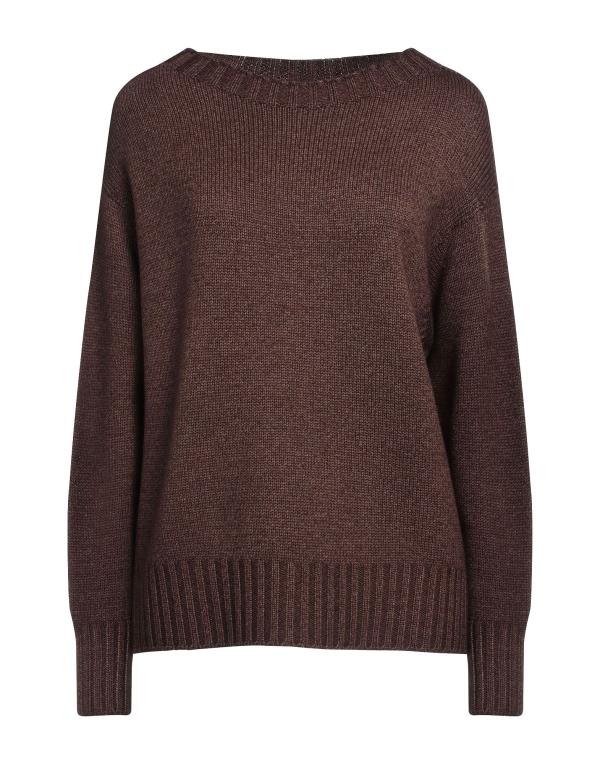 【送料無料】 ロッソピューロ レディース ニット・セーター アウター Sweater Dark brownのサムネイル