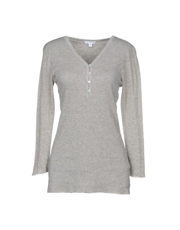 【送料無料】 ジェームス パース レディース Tシャツ トップス T-shirt Grey