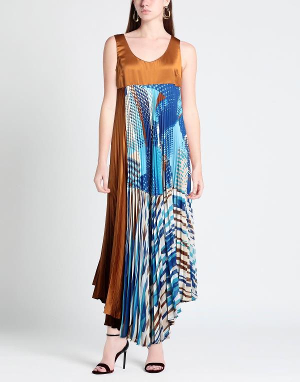 【送料無料】 マニラグレース レディース ワンピース トップス Long dress Brown