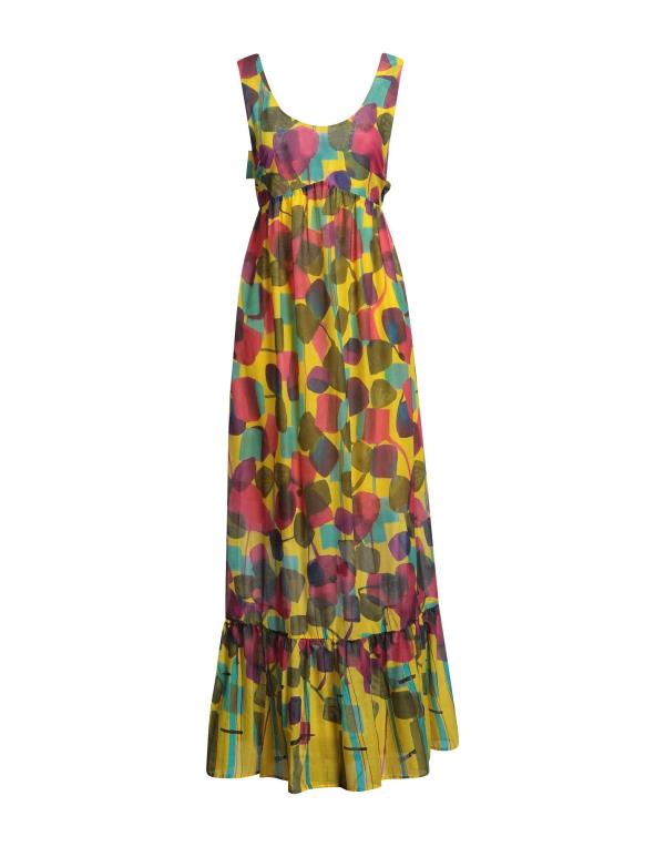 【送料無料】 マニラグレース レディース ワンピース トップス Long dress Yellow