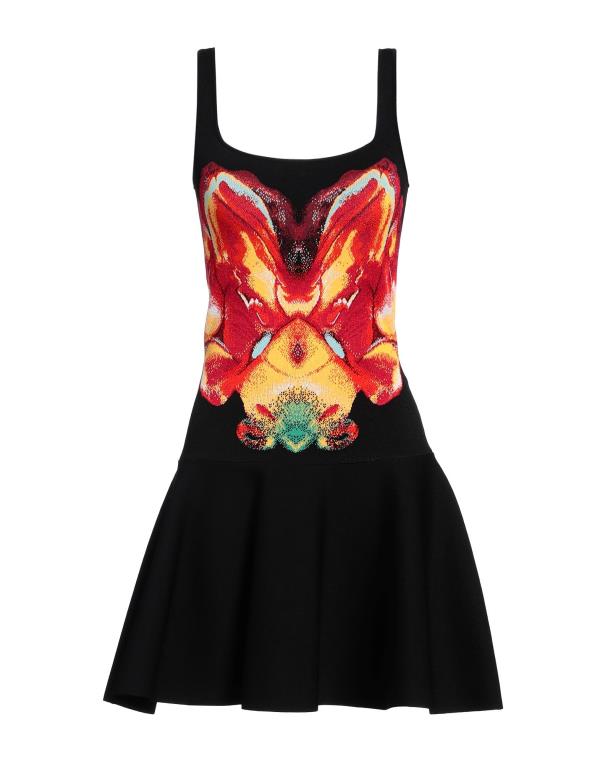 【送料無料】 アレキサンダー・マックイーン レディース ワンピース トップス Short dress Black