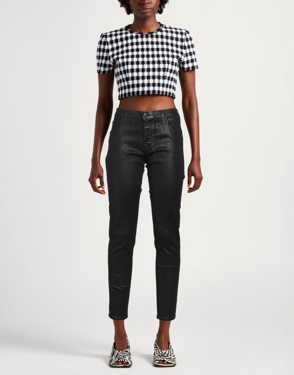 【送料無料】 ヤコブ コーエン レディース デニムパンツ ジーンズ ボトムス Denim pants Black