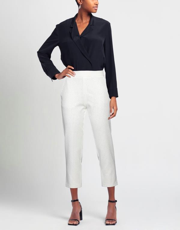 【送料無料】 クリスチーナエフェ レディース カジュアルパンツ ボトムス Casual pants White