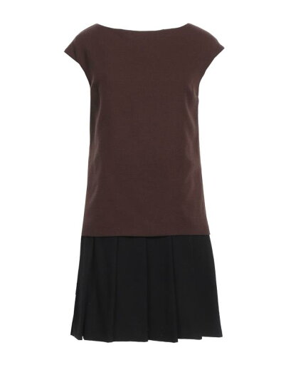 【送料無料】 エルマンノ シェルヴィーノ レディース ワンピース トップス Short dress Brown 【送料無料】 エルマンノ シェルヴィーノ レディース ワンピース トップス Short dress Brown