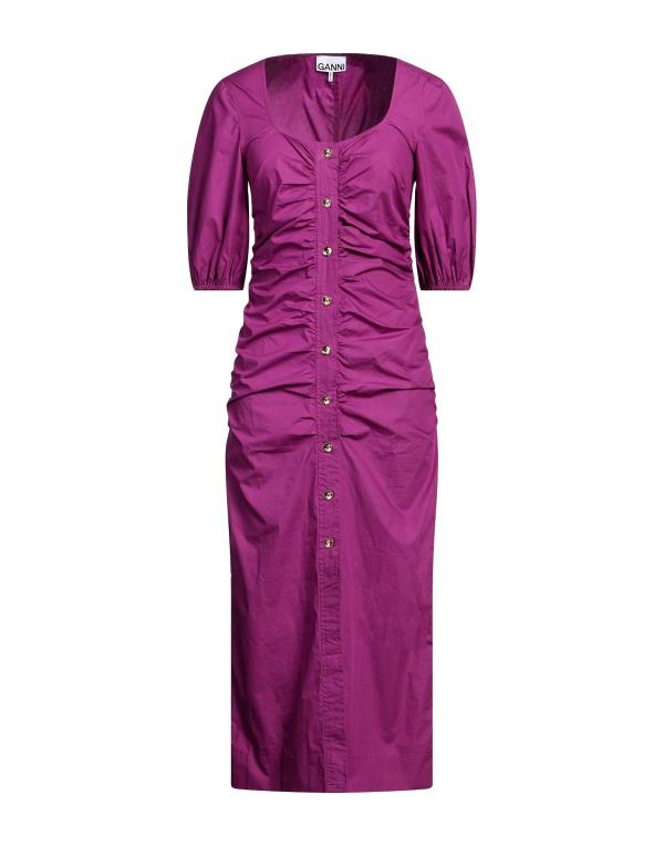 【送料無料】 ガニー レディース ワンピース トップス Midi dress Fuchsia