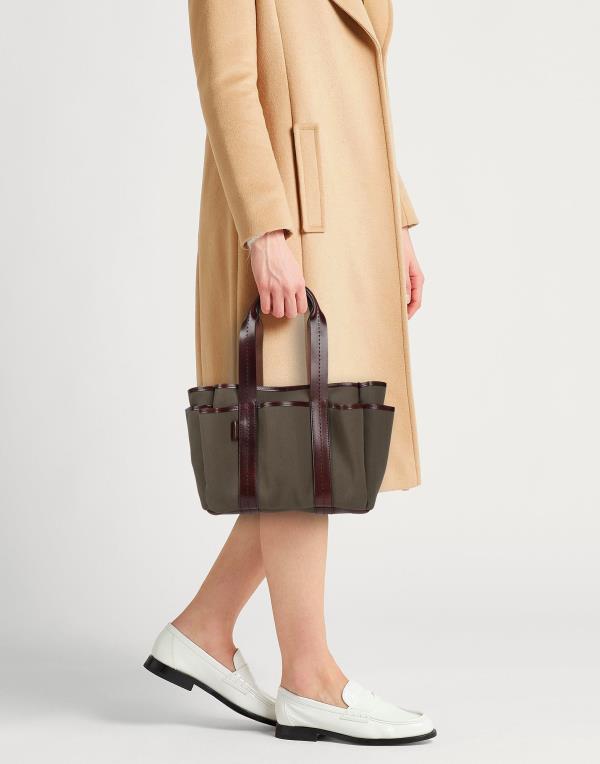 【送料無料】 マックスマーラ レディース ハンドバッグ バッグ Handbag Military green