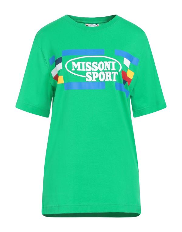 【送料無料】 ミッソーニ レディース Tシャツ トップス T-shirt Green