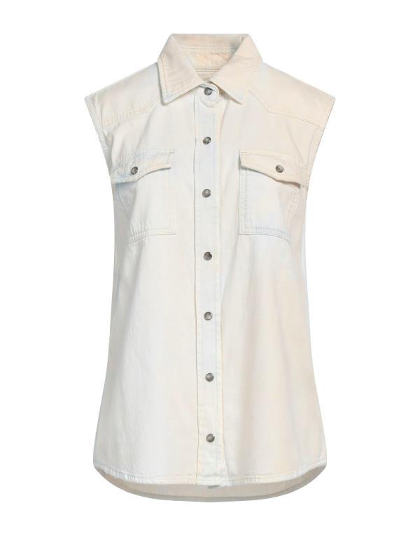 【送料無料】 セブンフォーオールマンカインド レディース シャツ デニムシャツ トップス Denim shirt Ivory