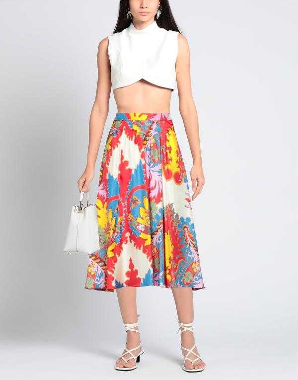 【送料無料】 エトロ レディース スカート ボトムス Midi skirt Red