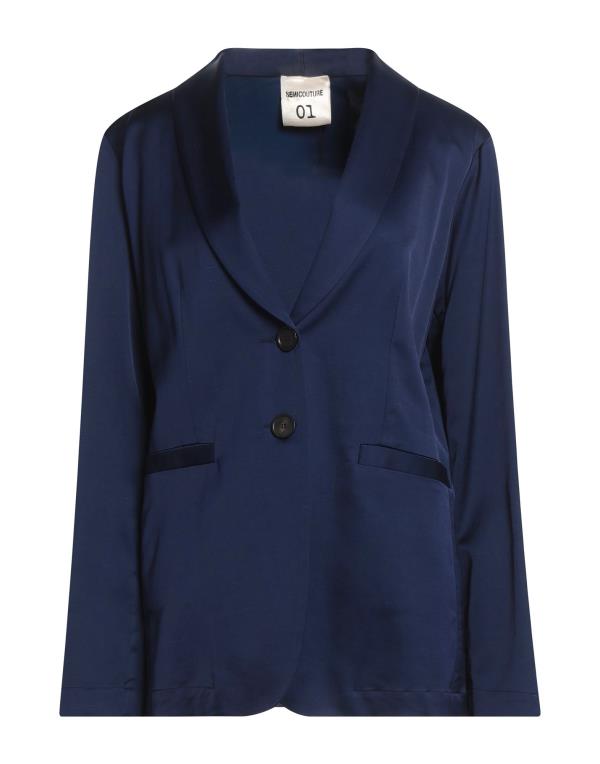 【送料無料】 セミクチュール レディース ジャケット・ブルゾン ブレザー アウター Blazer Blue