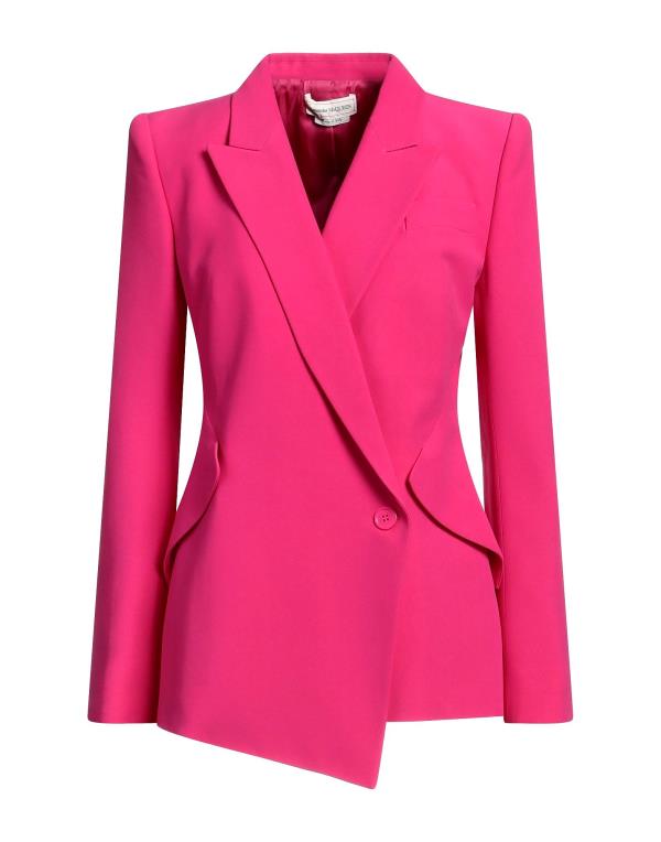 【送料無料】 アレキサンダー・マックイーン レディース ジャケット・ブルゾン ブレザー アウター Blazer Fuchsia