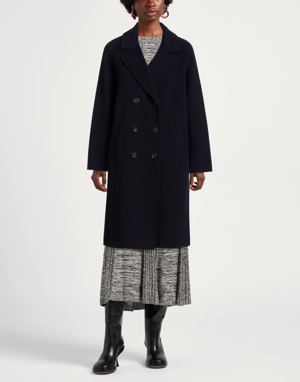 【送料無料】 エマアンドガイア レディース コート アウター Coat Midnight blue