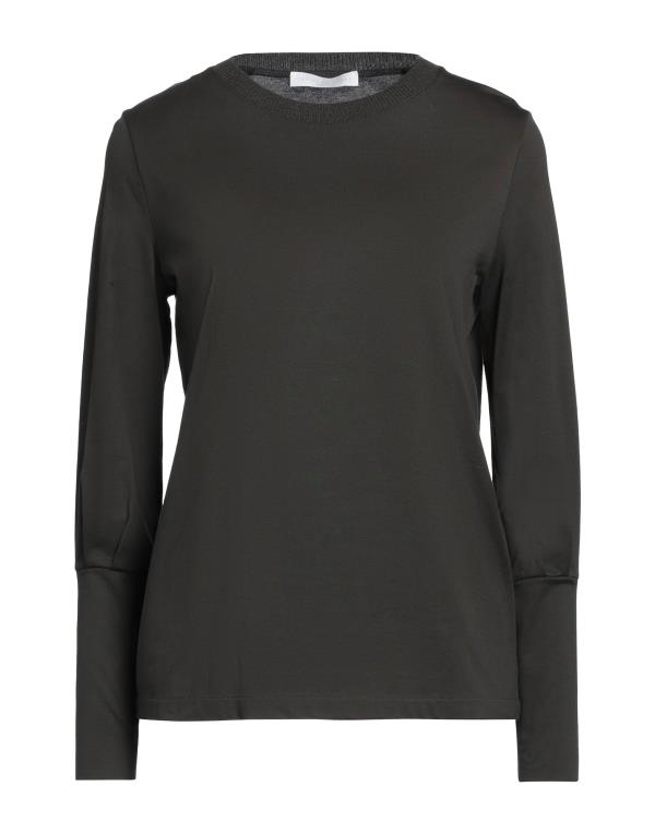 【送料無料】 ファビアナ フィリッピ レディース Tシャツ トップス Basic T-shirt Dark green