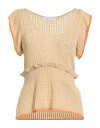 【送料無料】 シモーナ コルセリーニ レディース ニット・セーター アウター Sleeveless sweater Beige