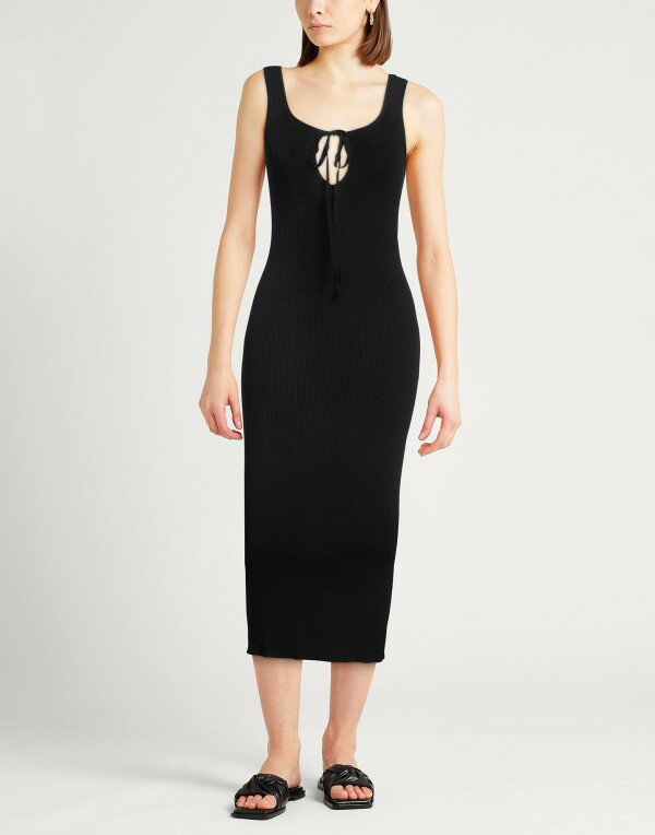【送料無料】 エリカ・カヴァリーニ レディース ワンピース トップス Midi dress Black