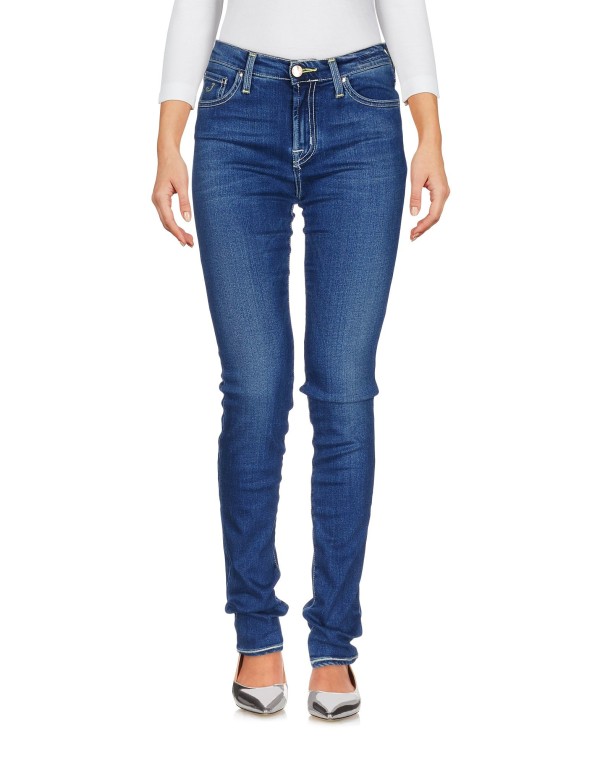 【送料無料】 ヤコブ コーエン レディース デニムパンツ ジーンズ ボトムス Denim pants Blue