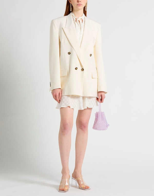 【送料無料】 エムエスジイエム レディース ジャケット・ブルゾン ブレザー アウター Blazer Ivory