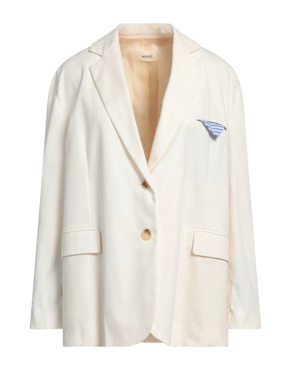 【送料無料】 ヴィコロ レディース ジャケット・ブルゾン ブレザー アウター Blazer Off white
