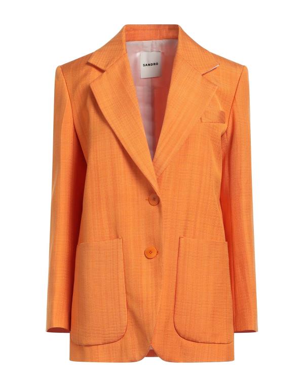 楽天ReVida 楽天市場店【送料無料】 サンドロ レディース ジャケット・ブルゾン アウター Blazer Orange