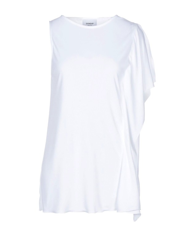 【送料無料】 ドンダップ レディース Tシャツ トップス T-shirt White