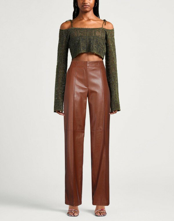 【送料無料】 エムエスジイエム レディース カジュアルパンツ ボトムス Casual pants Brown