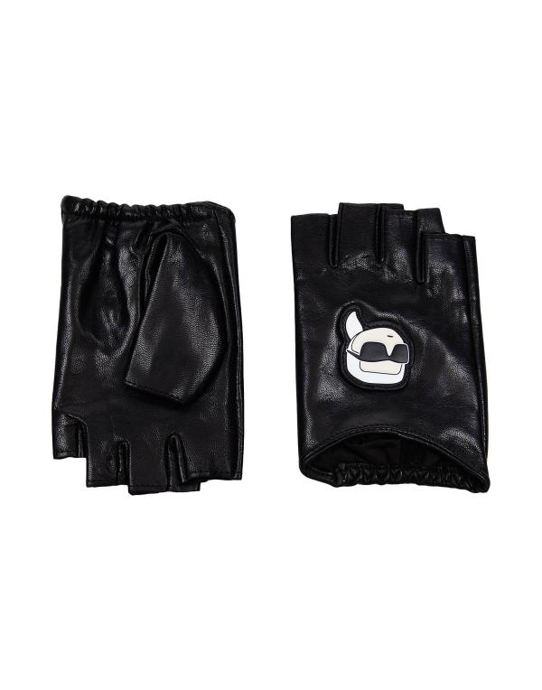 【送料無料】 カール ラガーフェルド レディース 手袋 アクセサリー Gloves Black