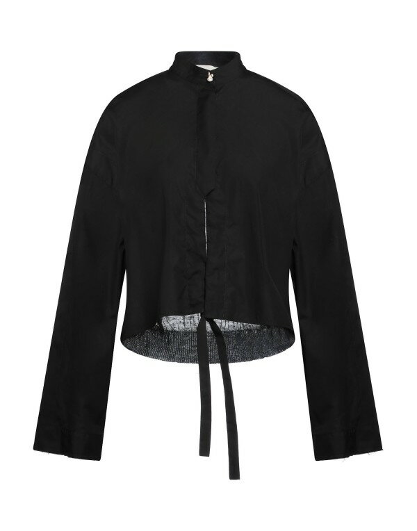 【送料無料】 イザベル・ベネナート レディース シャツ トップス Solid color shirts & blouses Black