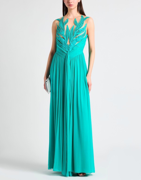 【送料無料】 アルベルタ フェレッティ レディース ワンピース トップス Long dress Emerald green